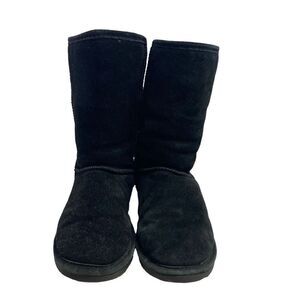 BEARPAWS Women’s Black Suede Boots Size 6‎